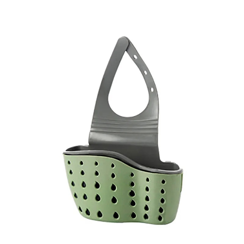 Sink Holder Hanging Drain Basket Adjustable Soap Sponge