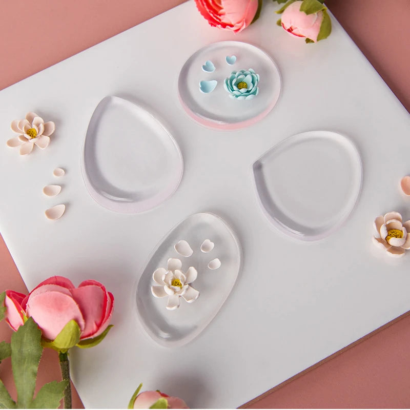 Polymer Clay Flower Petals Silicone Mat Diy Three-Dimensional