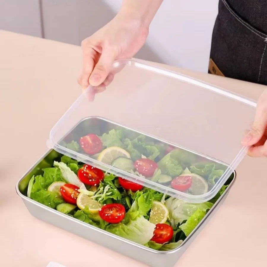 3pcs Stainless Steel Food Containers - Leakproof &