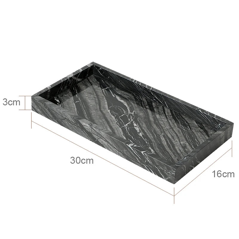Black Natural Marble Stone Bathroom Luxury Toothbrush Holder