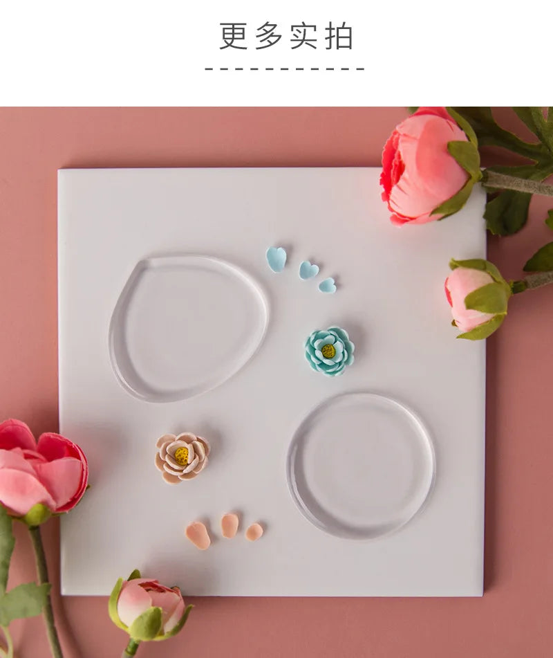 Polymer Clay Flower Petals Silicone Mat Diy Three-Dimensional