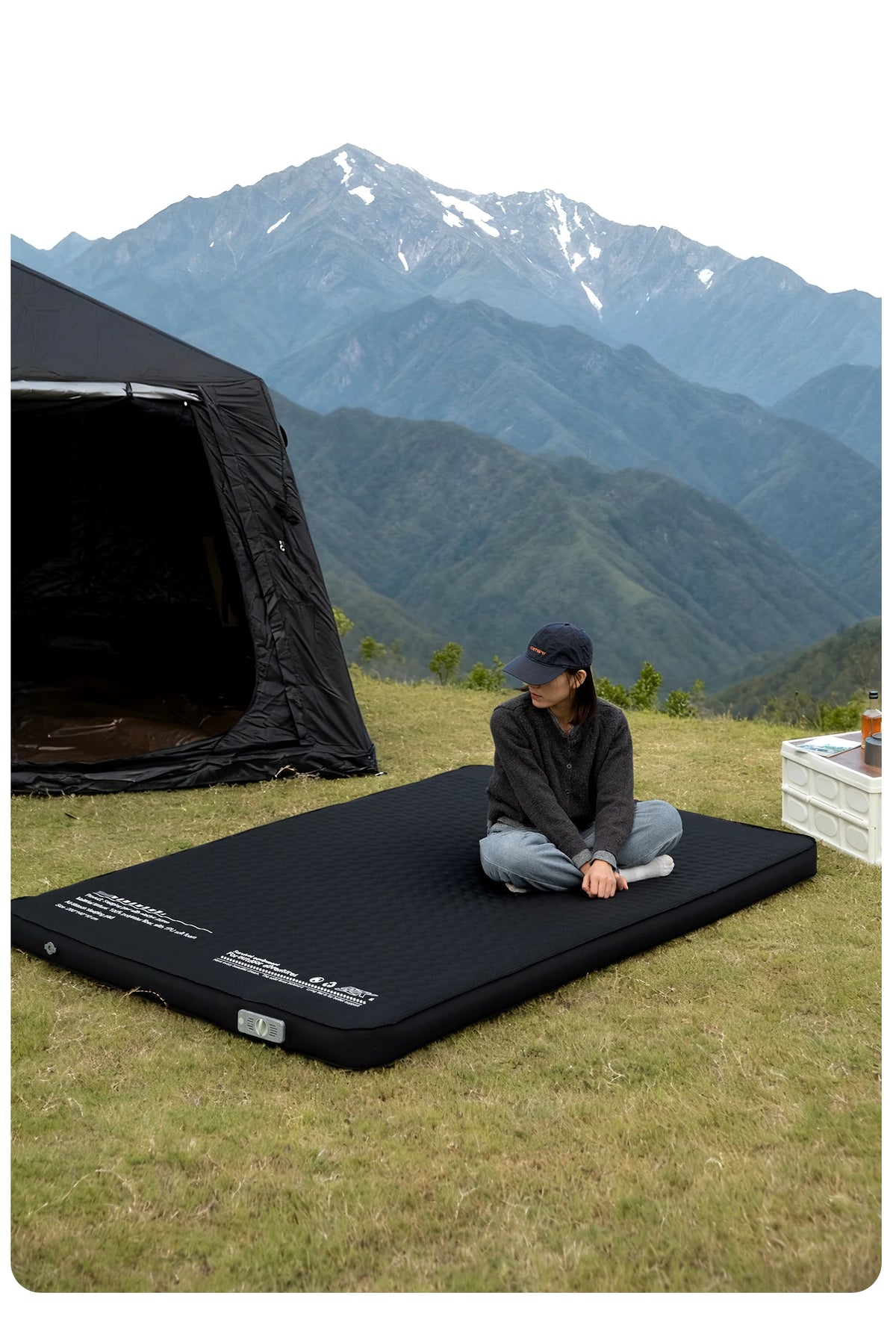 Thickened Sponge Pad Outdoor Mattress Integrated Air Pump