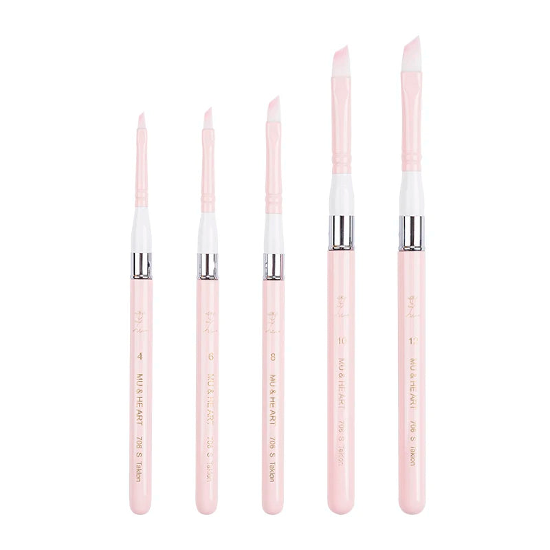 Pink Travel Minipen Korean Synthetic Hair Artist Acrylic