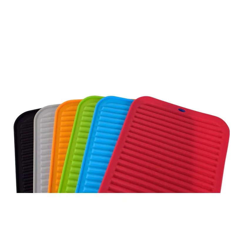 1pc Silicone Dish Drying Mat Silicone Trivets Pots