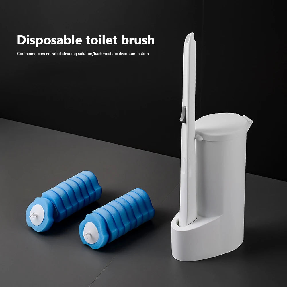 Wall-Mounted Disposable Toilet Brush Cleaner 8/16/24pcs Brush