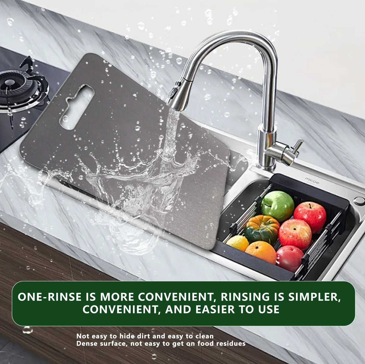 Food Grade Pure Titanium Cutting Board - Antibacterial