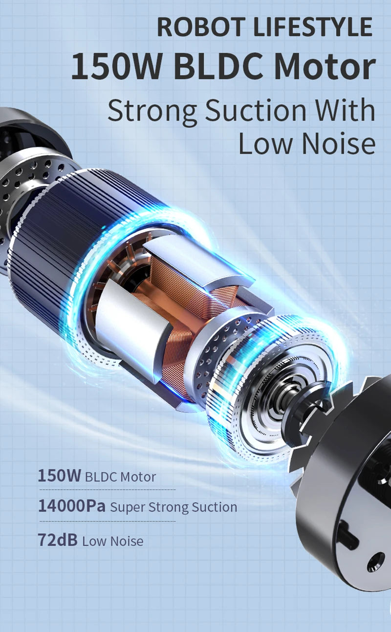 Cordless Handheld Vacuum Cleaner Wet Dry Cleaning Robot