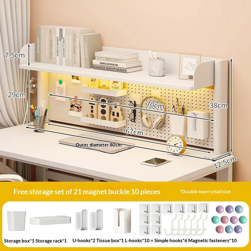 Desktop Storage Rack Pegboard Desk Organizer Shelfcomputer