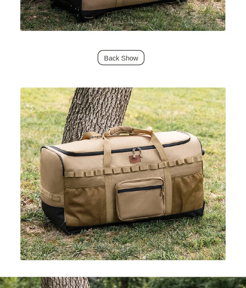 130l Outdoor Large-Capacity Trolley Backpack Thickened Storage