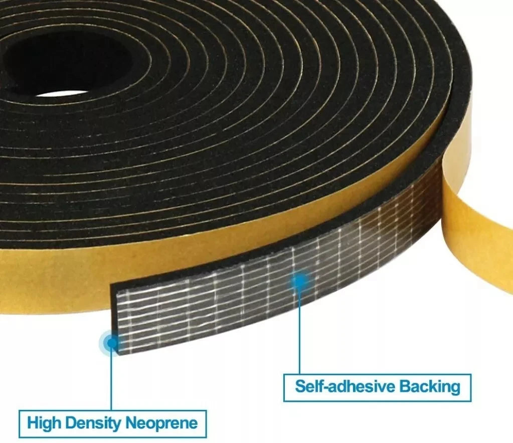 Epdm Self Adhesive Sponge Seal Strip Rubber Black