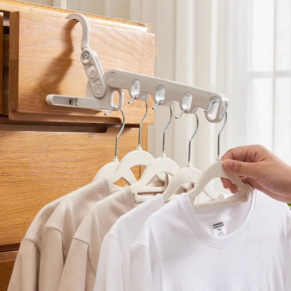 Foldable Clothes Drying Rack Five-Hole Angle Adjustable Clothes