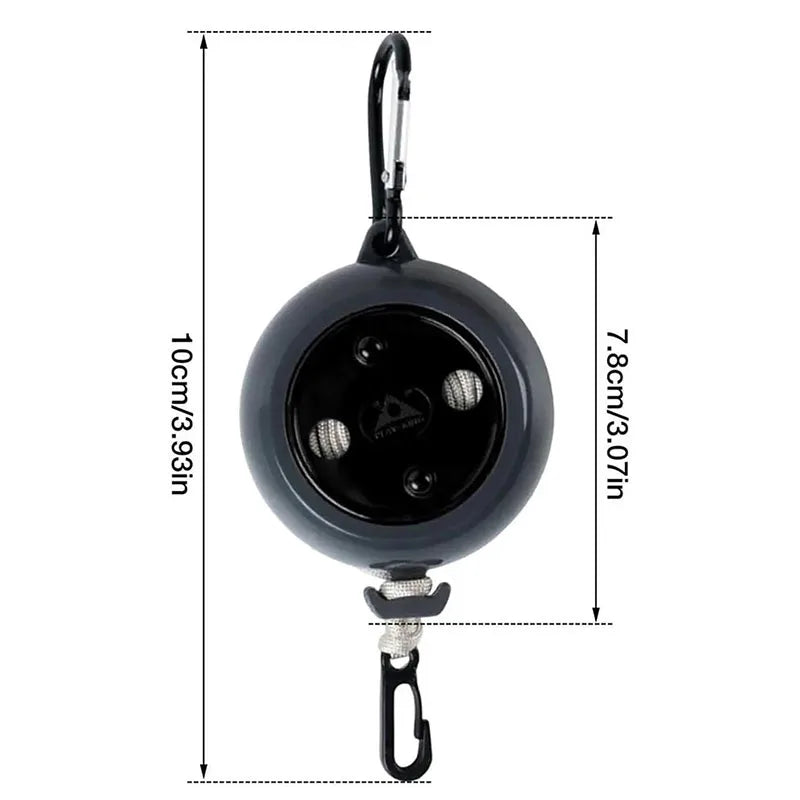 Outdoor Retractable Clothesline Adjustable 32ft/10m Camping