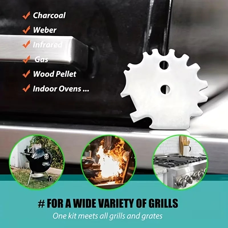 Stainless Steel Barbecue Scraper Suitable Cleaning Barbecue