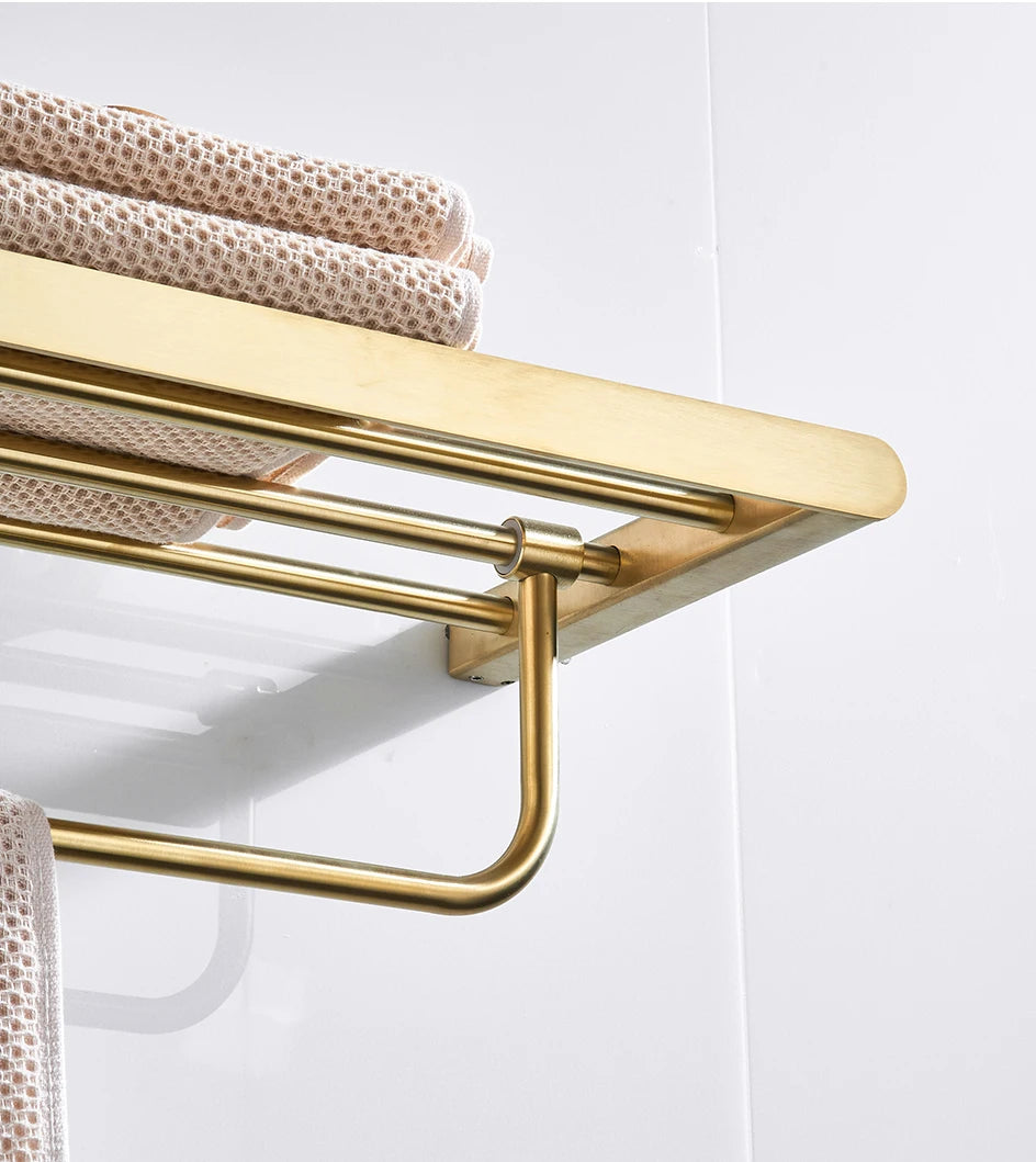 Vgx Gold Bathroom Towel Holder Stainless Steel Towel