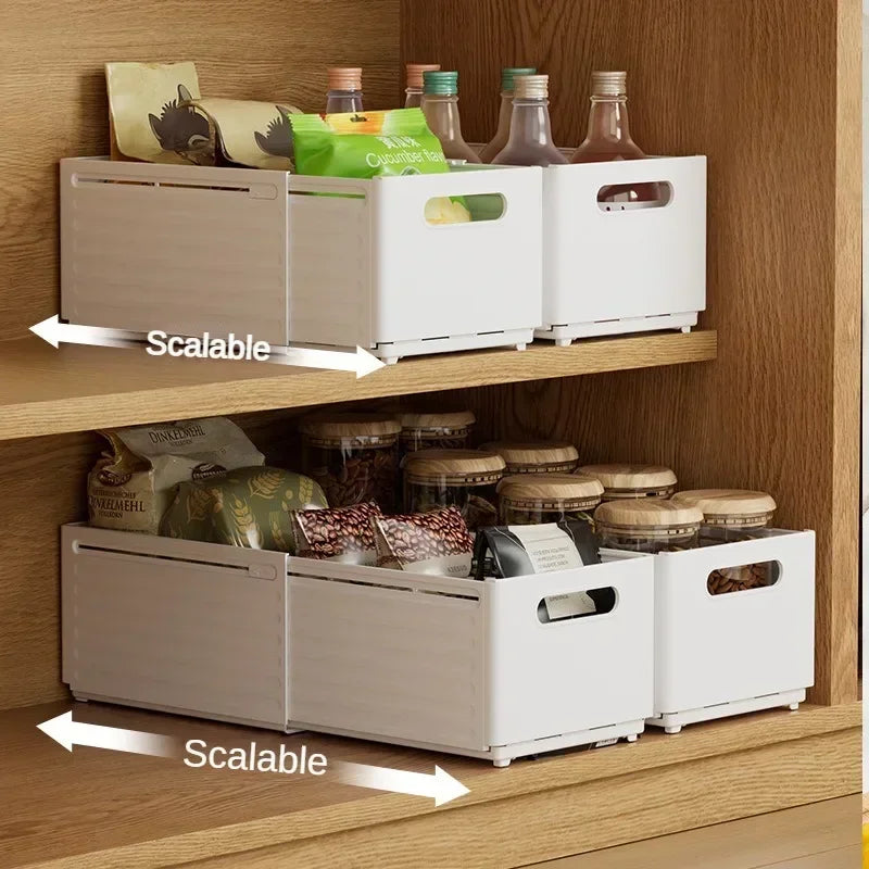 1pc Retractable Drawer Organizer Length Adjustable Cabinet
