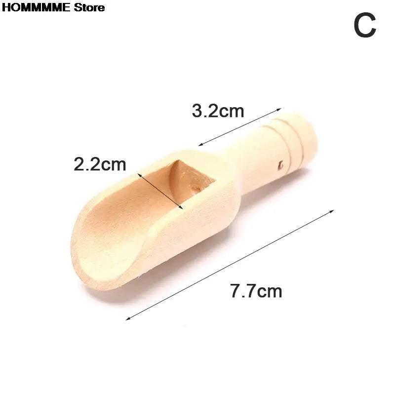 1pc Mini Wooden Scoops Bath Salt Spoon Candy