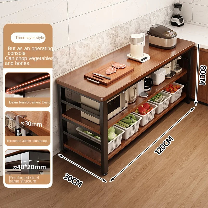 Storage Rack Floor-Standing Multi-Tiered Workbench Storage