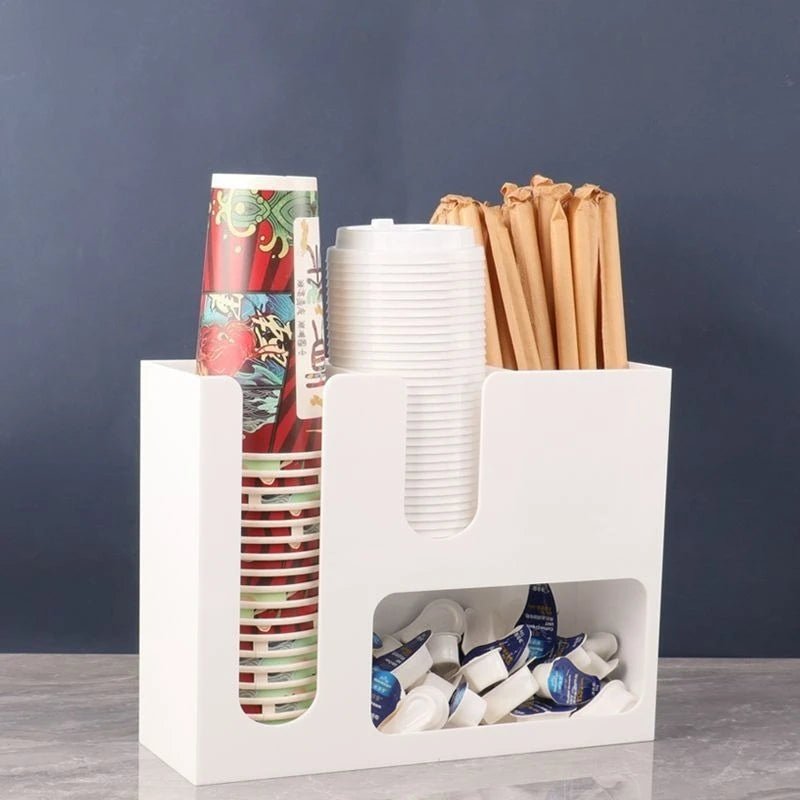 Creative Coffee Shop Bar Paper Cup Straw Storage