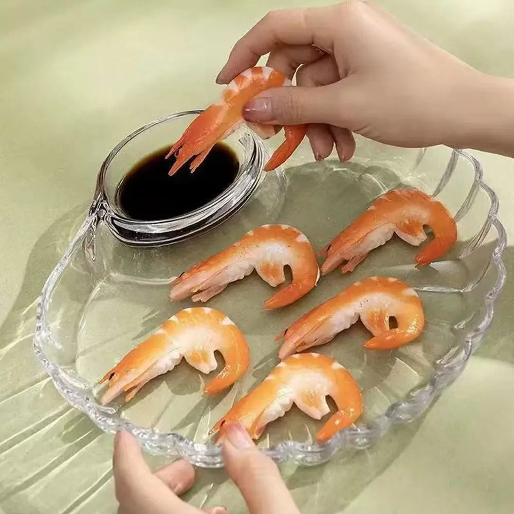 Transparent Shell Dish Vinegar Discs Creative Dumpling Plate