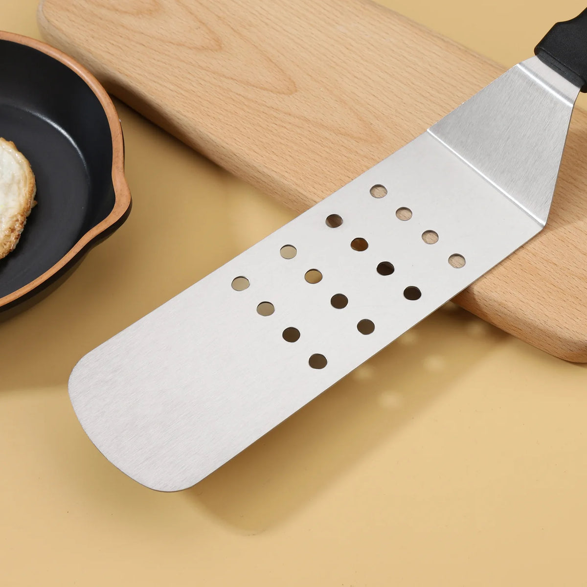 Stainless Steel Scraper Cooking Spatula Barbecue Spatula Plate