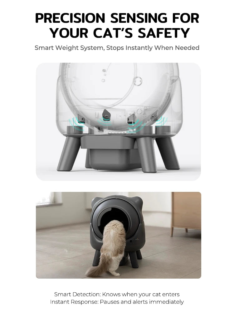 Smart Self Cleaning Automatic Cat Litter Box App