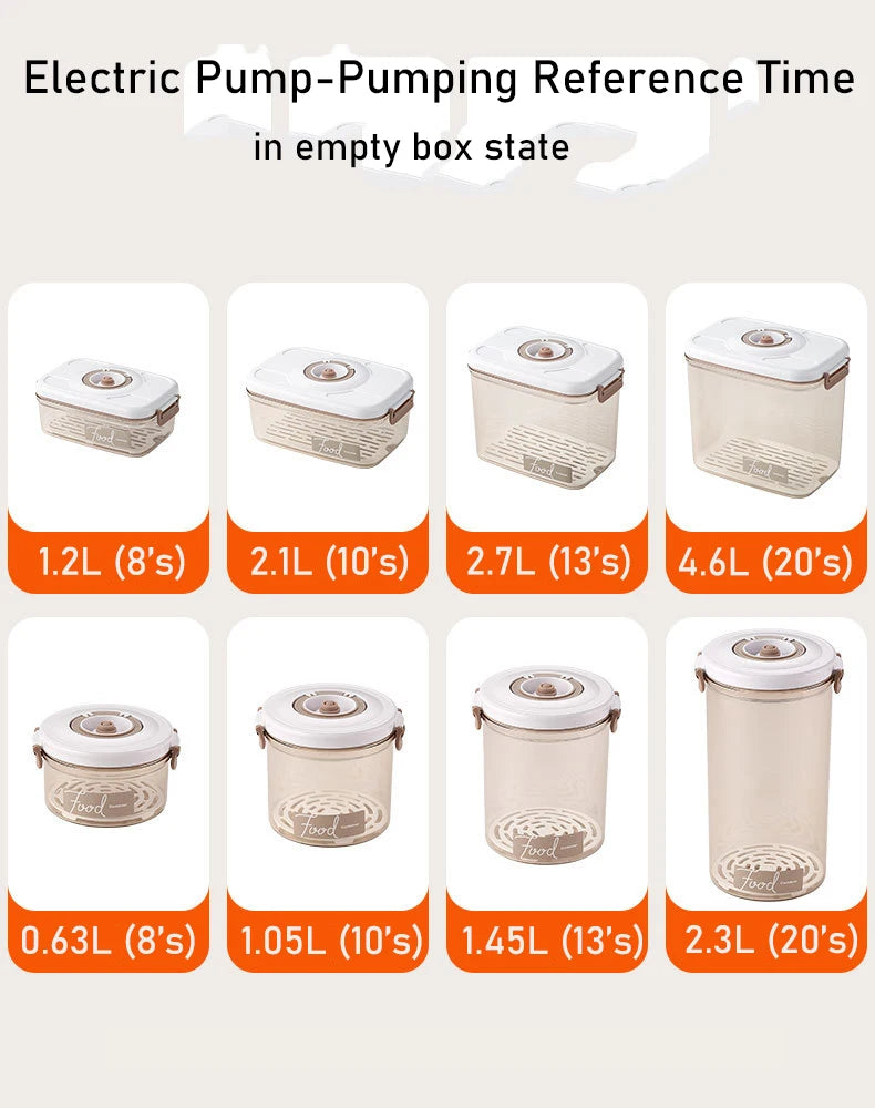 Vacuum Food Storage Box Fresh-Keeping Canister Sealed Storage