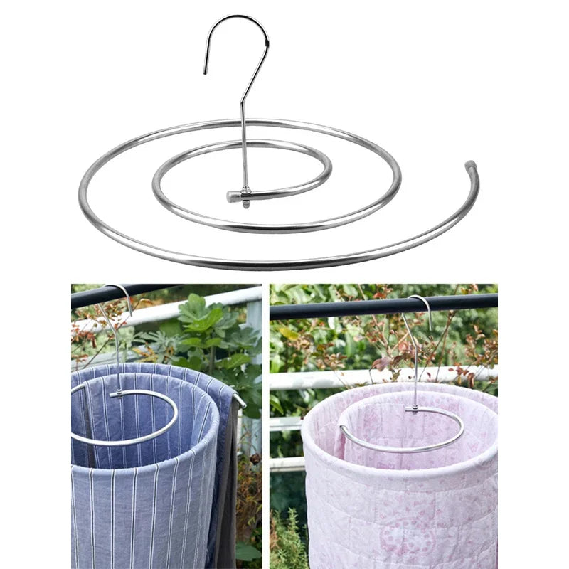 Rotating Spiral Laundry Hanger Circular Drying Rack Sheets