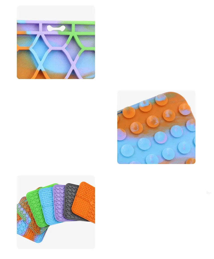 Pet Lick Silicone Mat Pet Slow Food Plate