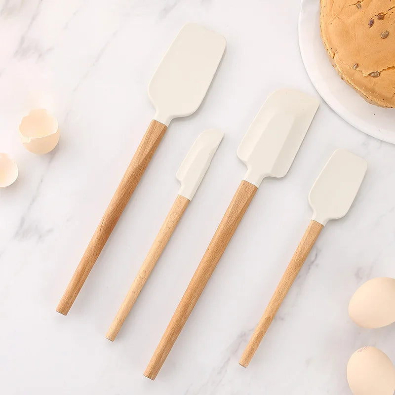 Silicone Scraper Spatula Food Grade Heat Resistant Baking