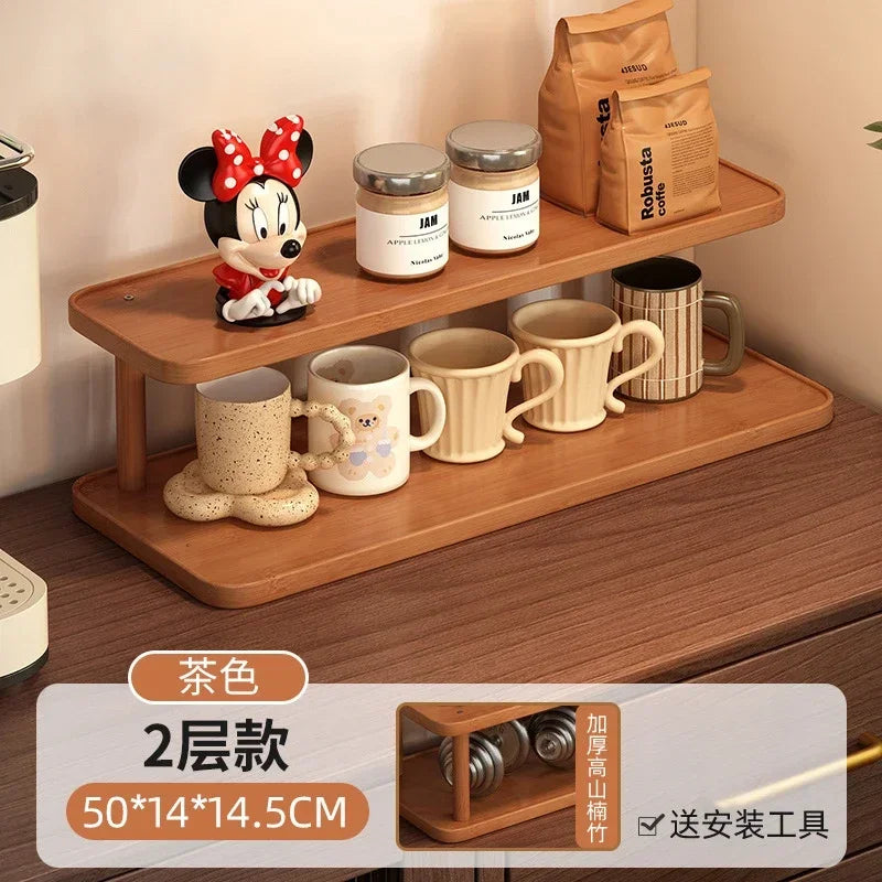 Mid-Century Vintage Coffee Mug Holder Multi-Layer Desktop Cup