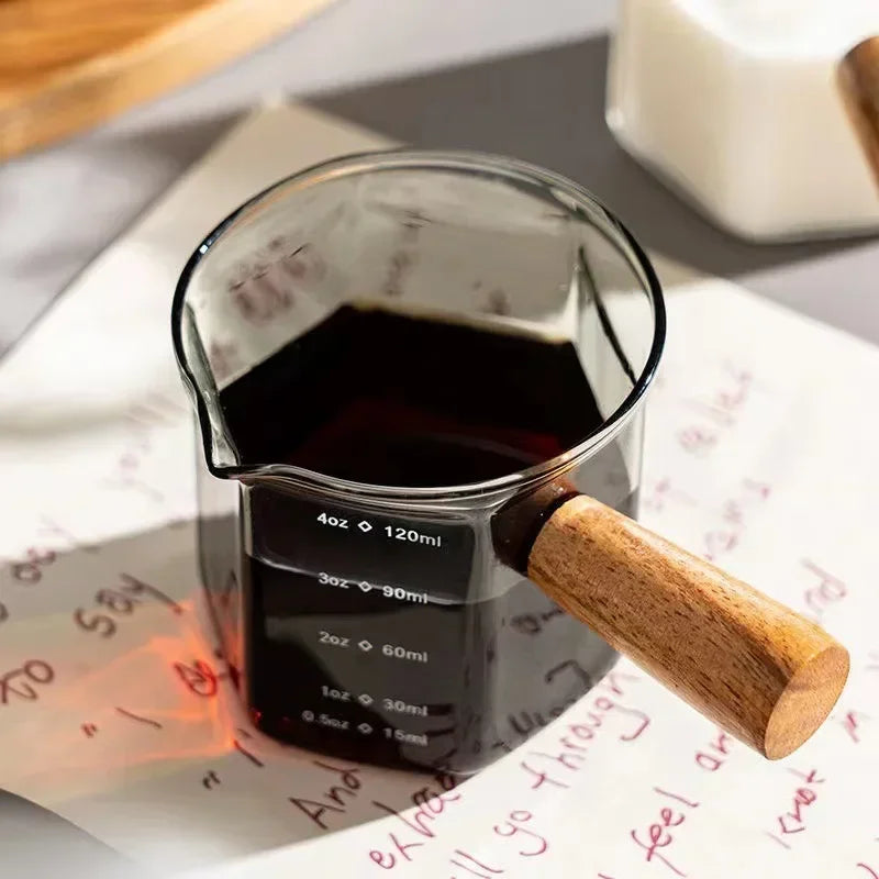 120ml Espresso Extraction Cups Glass Coffee Cup Scale