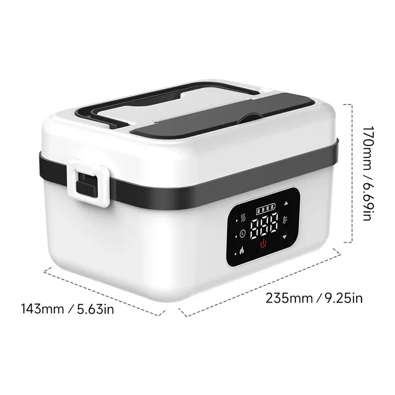 8000mah Electric Lunch Box Upgraded Water-Free Smart Heat