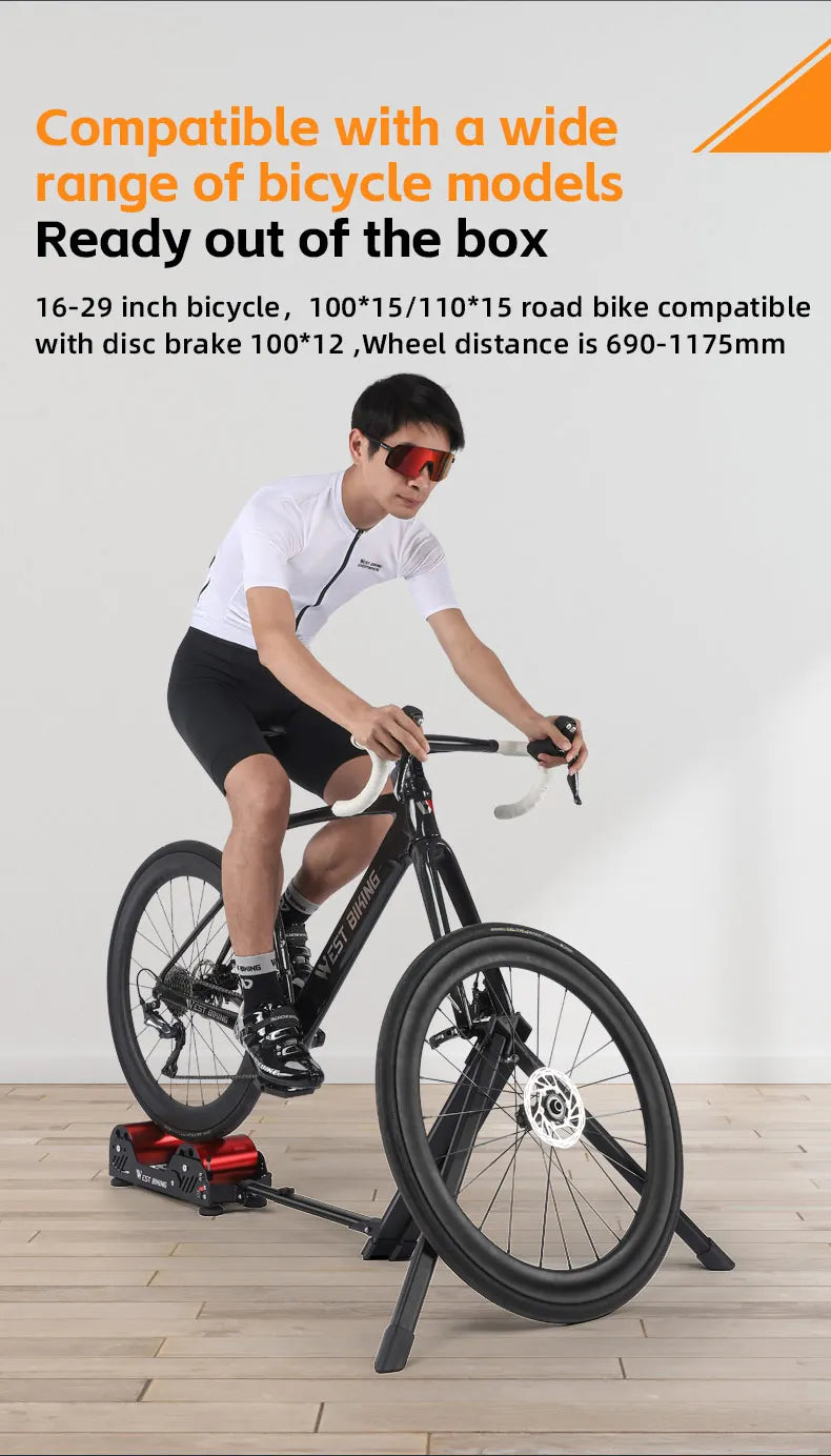 West Biking Bicycle Magnetic Resistance Roller Training Stand