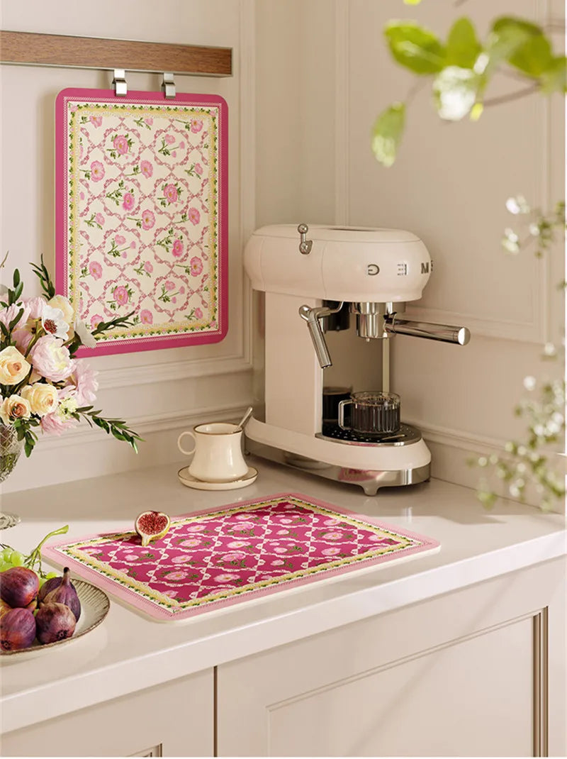 Dish Drying Mat Super Absorbent Counter Draining Mat