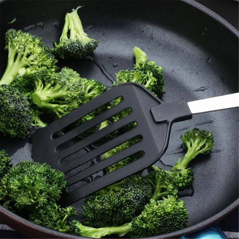 Stainless Steel Turners Nylon Handle Spatula Fried Shovel