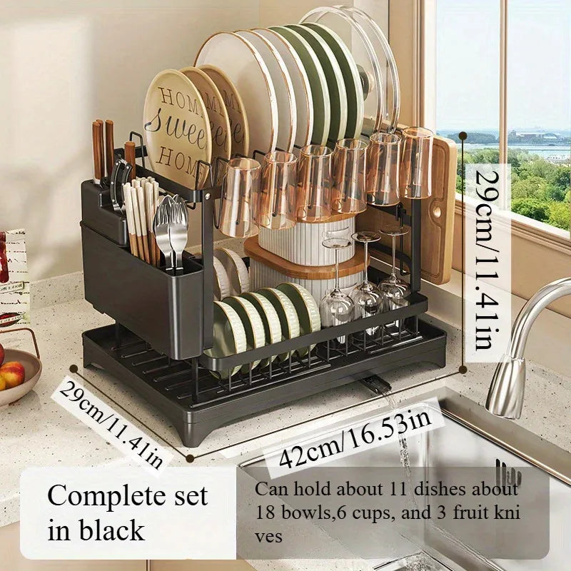 Industrial-Grade Stainless Steel Dish Rack Quick-Dry Spotless
