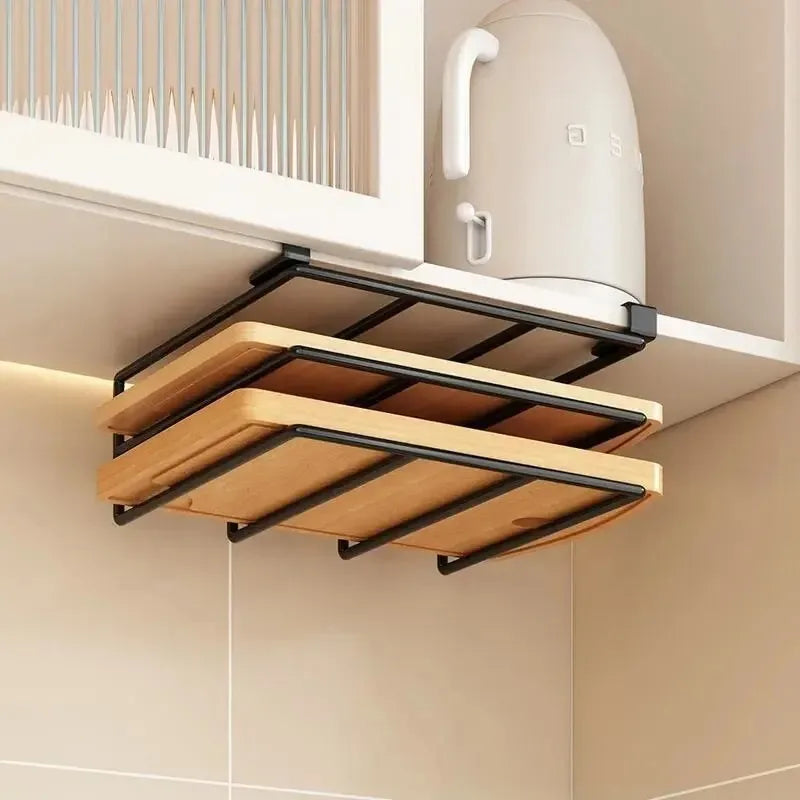 Space Saving Organizer Under Cabinet Hanging Rack Hooks