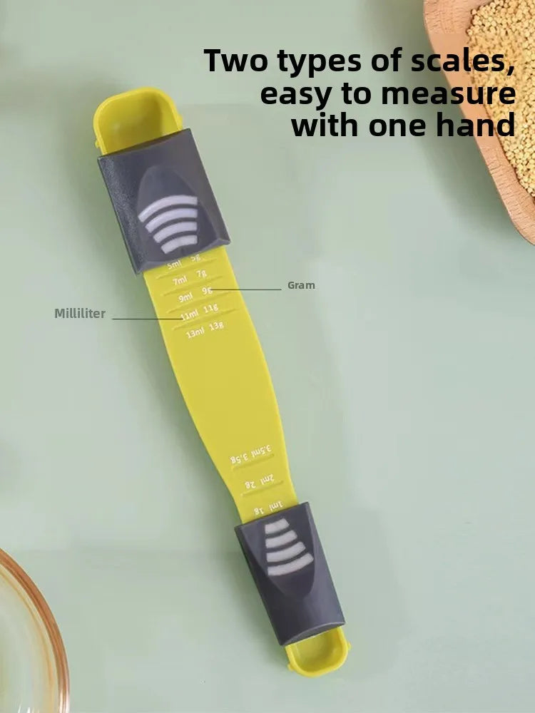 Measuring Spoon Adjustable Baking Measuring Spoon Scale Reusable