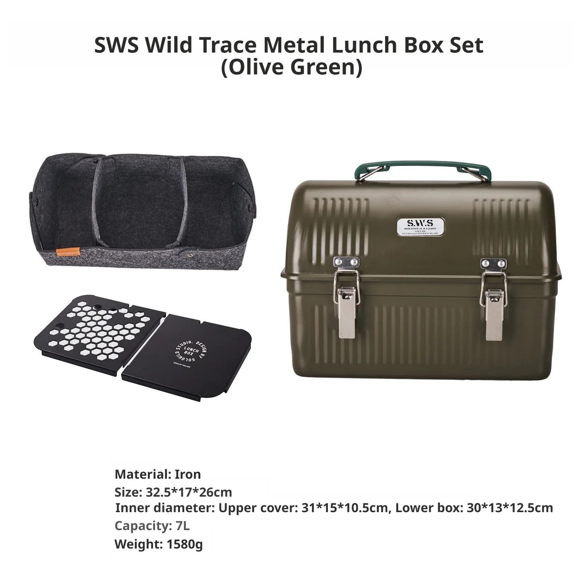 Wellhike- Outdoor Sws Wild Trace Metal Lunch Box
