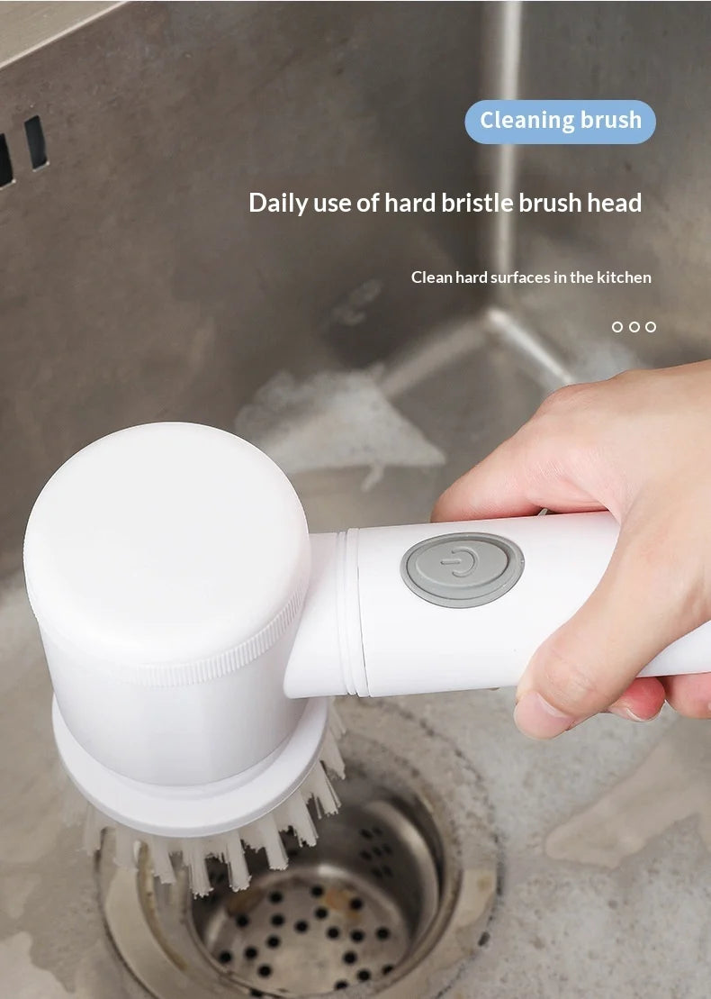 Electric Scrubber Brush Multi Use Bathroom Toilet Corner