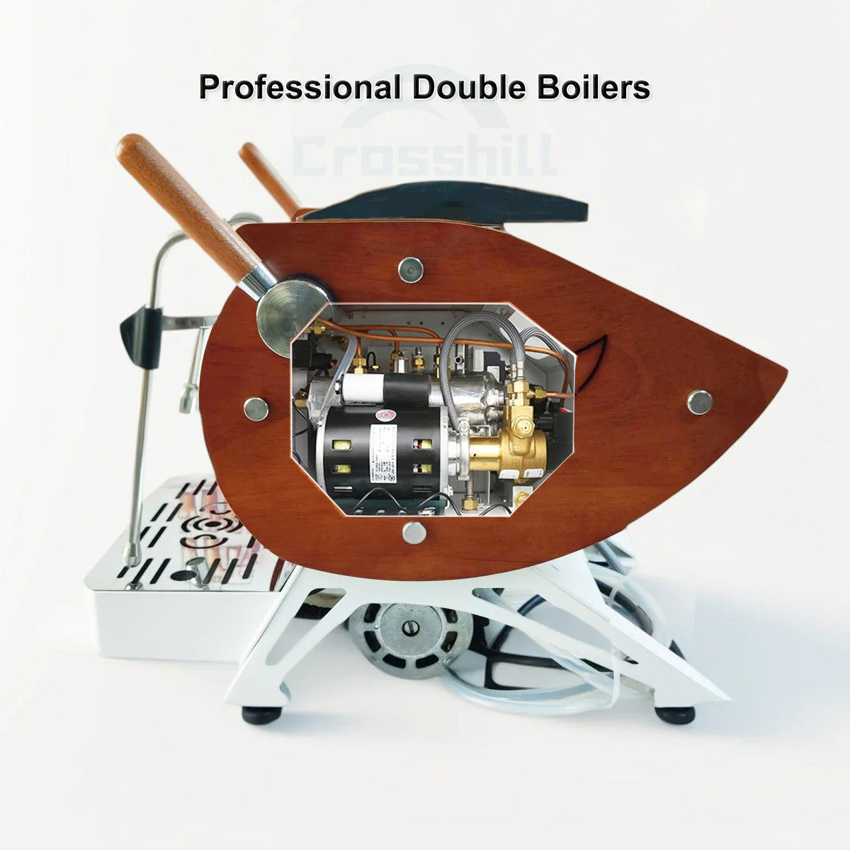 110v/220v Style Commercial Dual Nested Boiler Coffe Pub