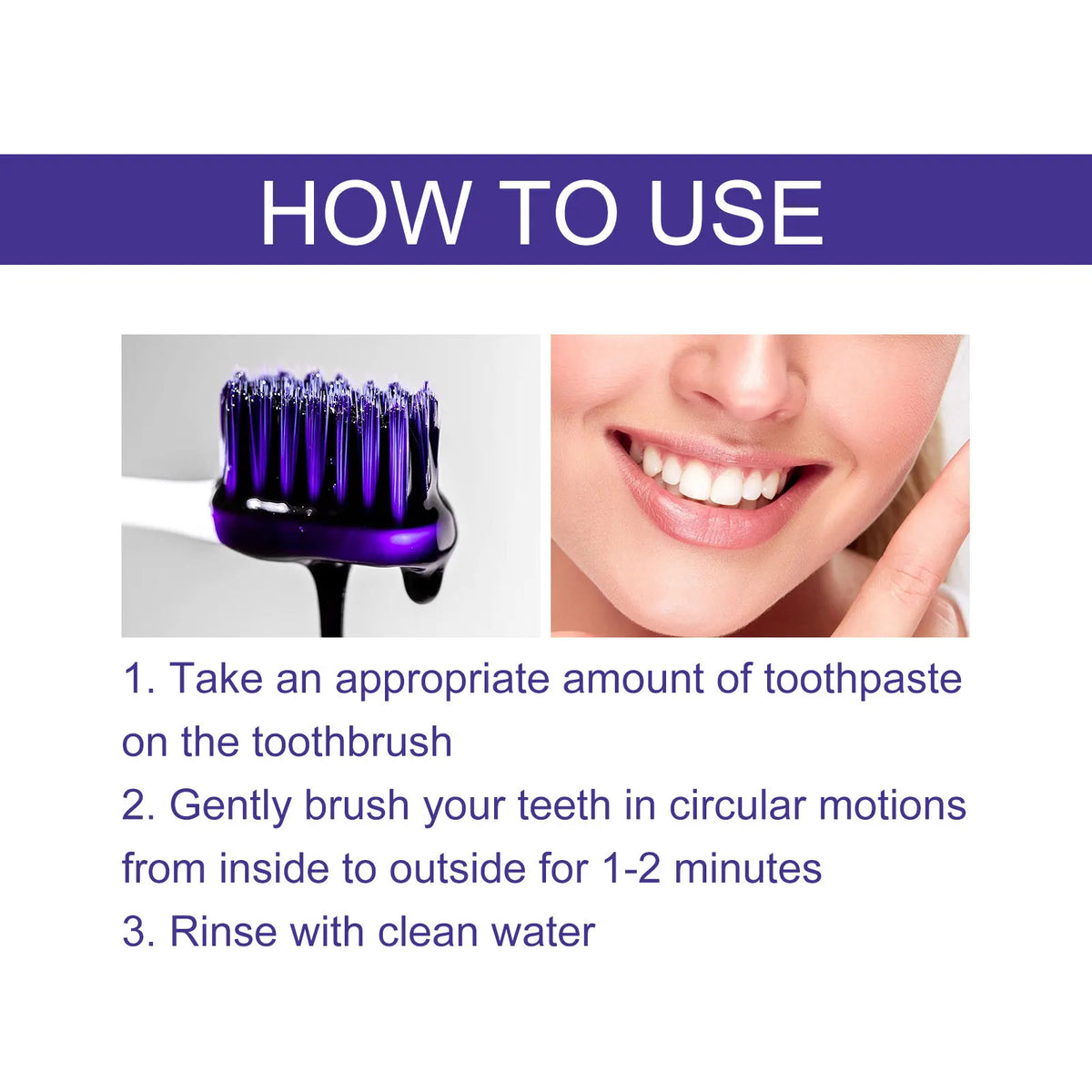 Dental Whitening Toothpaste Instant Teeth Whitening Cleaning