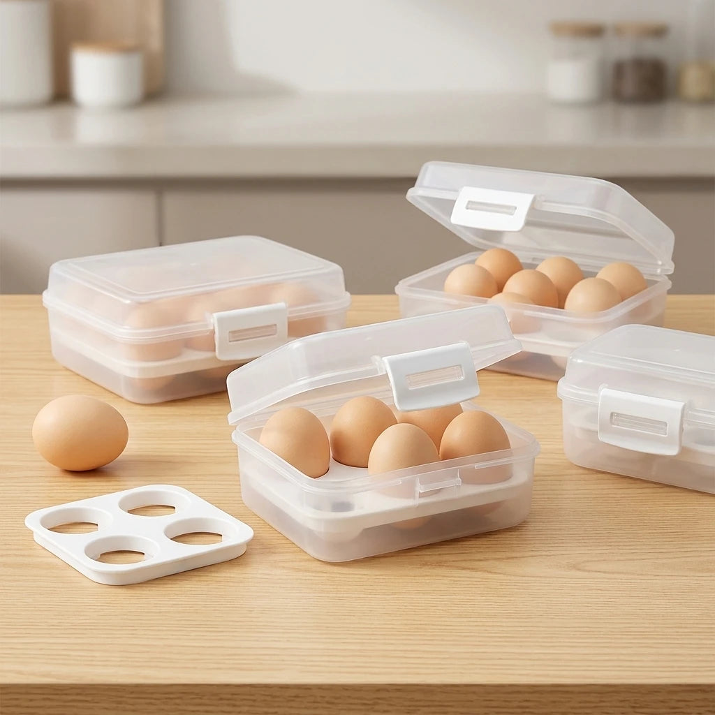 Egg Holder Box Shockproof Outdoor Camping Storage Container