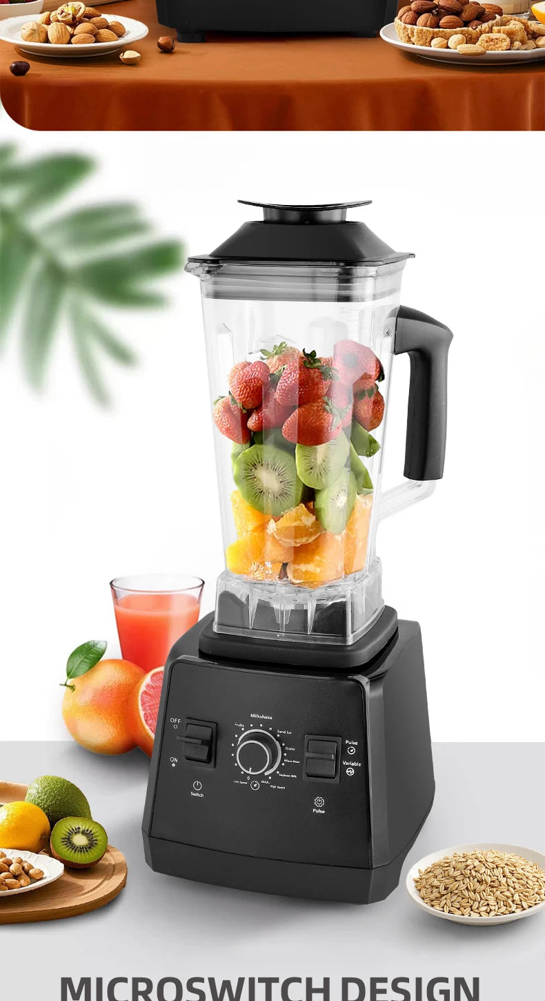 220v Heavy Duty Commercial Blender Juicer Fruit Mixer