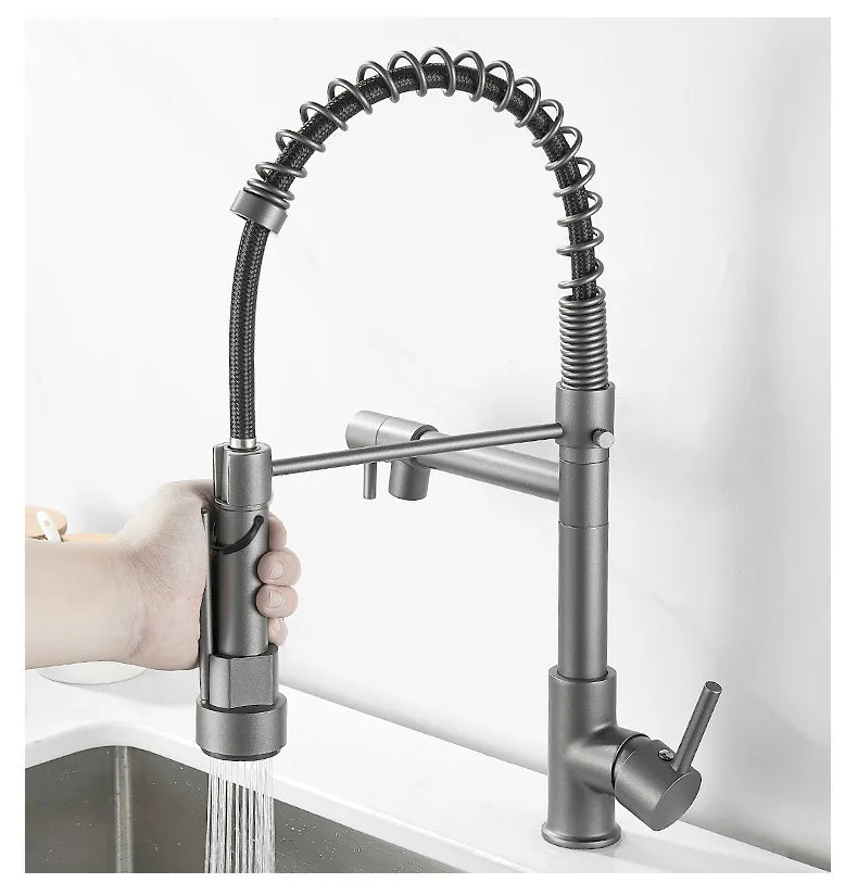Gold Stainless Steel Faucet Cold Water Mixers Hole