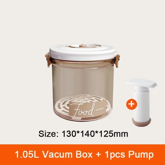 Food Vacuum Storage Box Fresh-Keeping Sealed Canister Large