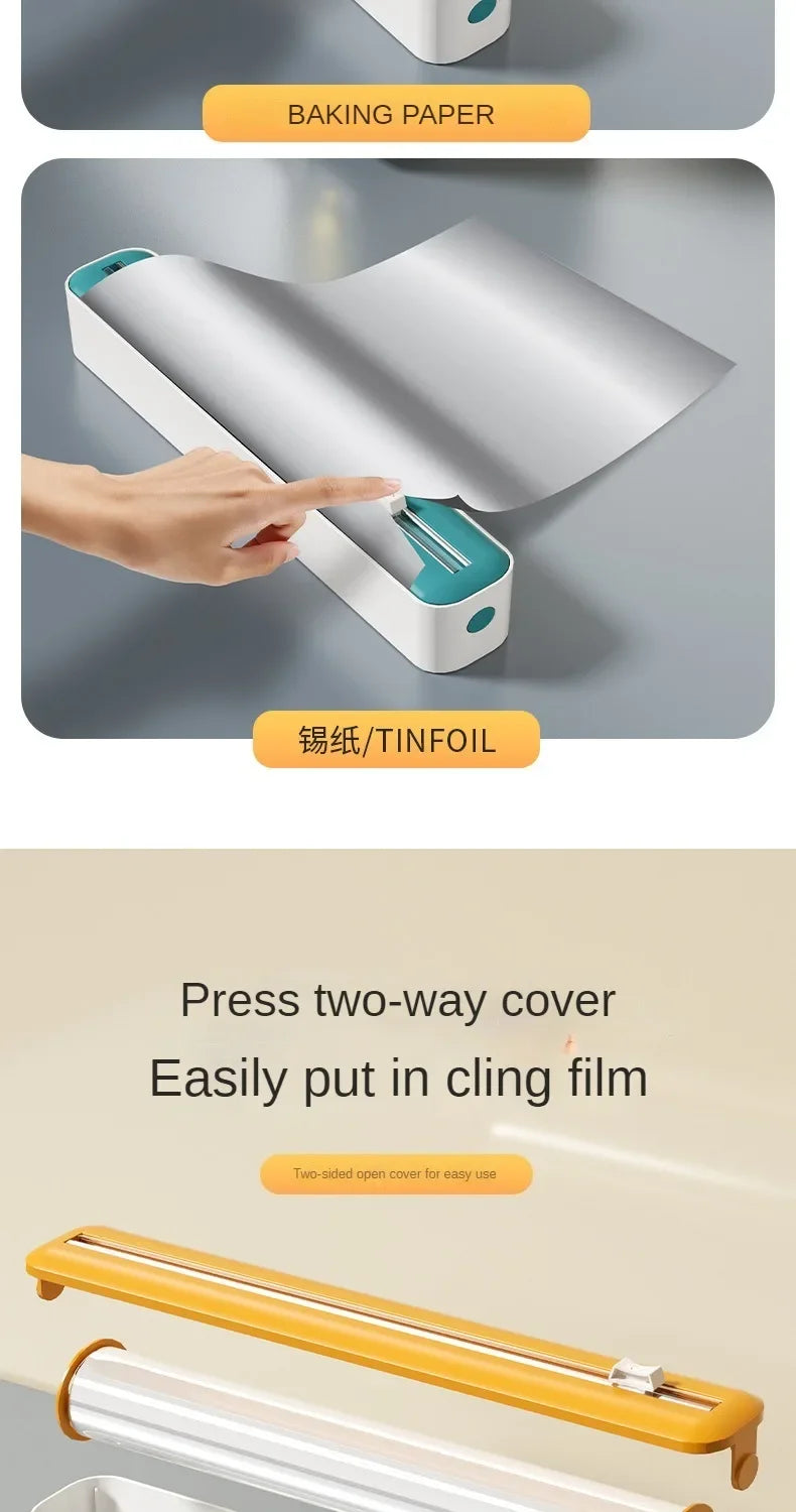 In Food Film Dispenser Wrap Dispenser Cutter Storage