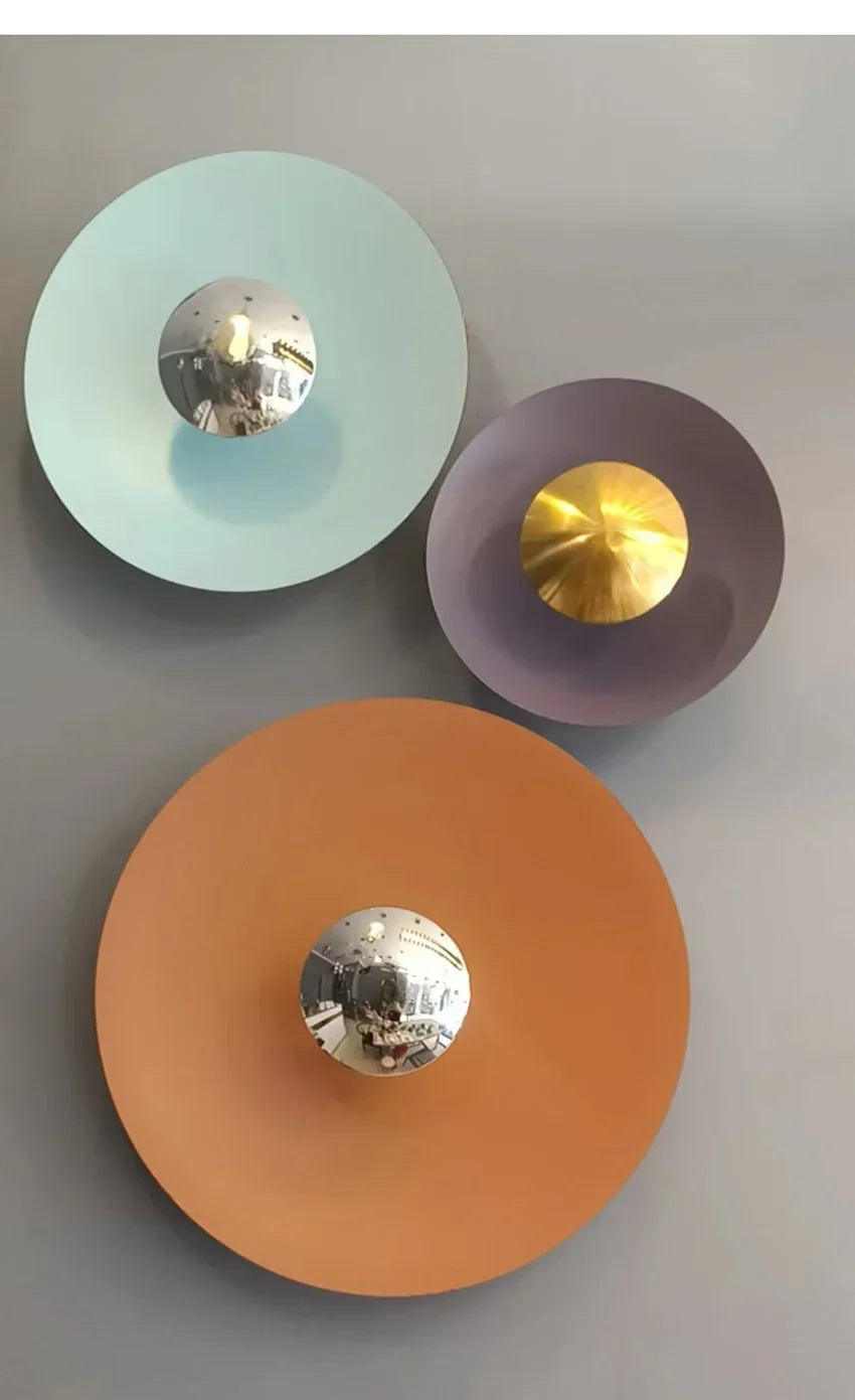 Modern Minimalist Designer Led Wall Light Dish Foyer
