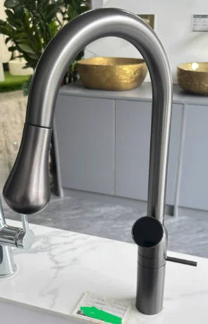 Jieni Rose Gold Faucet 360 Swivel 3-Way Brass