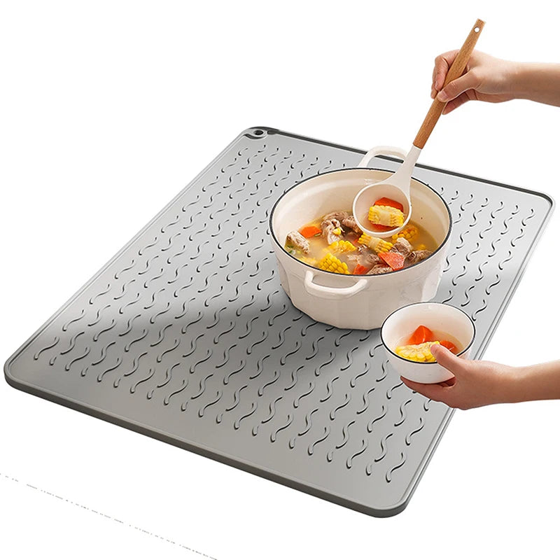 Silicone Dish Drying Mat Heat Resistant Foldable Non-Slip